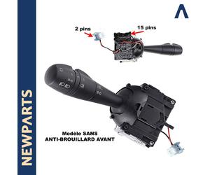 NEWPARTS Commutatore Leva Comando Luci e Frecce Nero Piantone 17 PIN DK59772