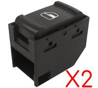 NEWPARTS Interruttore Alzacristalli 4 Pin Nero Per Passat Break Jetta Golf