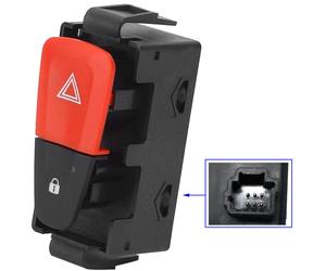 NEWPARTS Pulsante Warning + Bloccaggio Per Megane 3 Scenic 3 252100502R