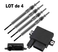 NEWPARTS Relè Preriscaldamento + 4 Candelette Per BMW X1 X3 18d 20d