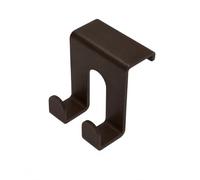 Newplastica Ganci Sopra Anta Set 4 Pezzi - Compatibili con Ante fino a 19 mm - Per Mobili Cucina e Bagno - Gancio Senza Forare - Porta Strofinacci e Asciugamani - Made in Italy (MARRONE)