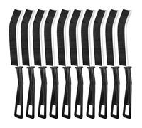 Newpop 10x Spazzola per la Pulizia Delle Fessure con Setole Angolate Rigide, Spazzole Crevice per Fessure con Manico Design, per Cucina, Bagno, Scanalature di Porte e Finestre