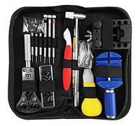 Newpop 147 Pezzi Kit Orologiaio Professionale, Portable Togli Maglie, Regola Cinturino, Attrezzi di Apertura per Cambio Batteria, Apri Custodia
