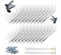 Newpop 20 Pezzi 33cm Anti Piccioni, Scaccia Piccioni, Dissuasori per Gatti, Allontana Piccioni, Dissuasore Uccelli, Picchi per Piccioni, Repellente Uccelli, Spuntoni Uccelli in Acciaio Inox