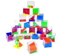 Newpop 24 Pezzi Puzzle, Mini Puzzle, Regali per gli ospiti Compleanno, Mini Giochi di Pazienza, Gioco di Abilità Bambini Palla, Cubi Puzzle