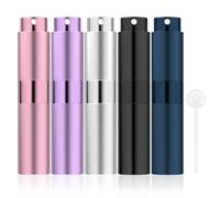 Newpop 5Pcs Porta Profumo da Viaggio, Spruzzino Profumi, Atomizzatore, 8ML | Nebulizzatore Boccetta, Flacone Spray Vuoto Boccette Contenitore Bottiglia, Nebulizzatori Flaconi Bottiglie, 5 Colores