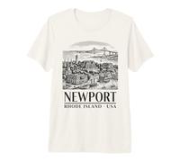 Newport Rhode Island: Dimore storiche, Fascino Marittimo, Maglietta Premium