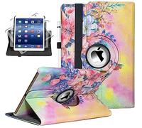 Newraturner Custodia intelligente con supporto girevole a 360° per iPad Air (3a generazione) da 10,5" e iPad Pro da 10,5", con funzione di accensione/spegnimento automatico, motivo: colibrì