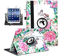 Newraturner Custodia intelligente con supporto girevole a 360° per iPad Air (3a generazione) da 10,5" e iPad Pro da 10,5", funzione di accensione e spegnimento automatico, farfalla colorata
