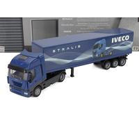NEWRAY 1/43 IVECO FIAT STRALIS 540 CASSONATO 2009 BLU MODELLINO CAMION STATICO