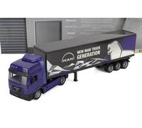 NEWRAY 1/43 MAN F2000 CASSONATO 1995 BLU NERO MODELLINO CAMION STATICO DIECAST