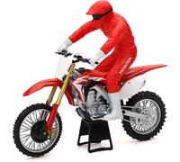 Newray Honda CRF450R, modello in scala 1:12 male Rosso/Bianco