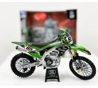 NewRay - Moto in miniatura da collezione - Motocross Kawasaki KX450F Bud Racing Pilota C. Soubeyras #85 - Modello ridotto - Die Cast - Giochi e giocattoli per piccoli e grandi - a partire da 3 anni