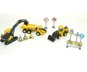 NewRay Volvo EC460B - L220E -A40D Play Set with Accessories