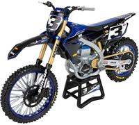 Newray Yamaha YZ450F Eli Tomac No 3, modello in scala 1:12 male Nero/Blu/Oro