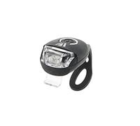 Newrban | Luce Frontale per Bici e Monopattino - Maggiore Sicurezza di Guida - Luce con due Led di Colore Bianco con Aggancio in Silicone - Batteria 2xCR2032 (inclusa) - Nero