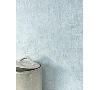 NEWROOM carta da parati Azzurre Calcestruzzo Tessuto non Tessuto - Moderno Azzurro Blu bambino Colore Unico Struttura Industriale