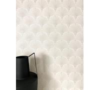 NEWROOM carta da parati Bianchi Scompartimenti per il vento Tessuto non Tessuto - Moderno Crema Beige Ornamenti Vintage