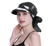 Newsboy - Berretto da donna per chemioterapia, con sciarpa, per perdita di capelli, disponibile tutto l'anno
