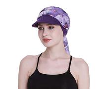 Newsboy - Berretto da donna per chemioterapia, con sciarpa, per perdita di capelli, disponibile tutto l'anno, Viola, Taglia unica