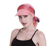 Newsboy - Berretto da donna per chemioterapia, con sciarpa, per perdita di capelli, disponibile tutto l'anno, Corallo, Taglia unica