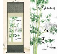 Newscz Decorazione da parete per camera da letto e corridoio, con paesaggio in seta, decorazione asiatica per la stanza, 91,4 x 30,5 cm