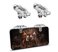 Newseego Trigger di Gioco Mobili PUBG, Controller Sensible per Smartphone L1R1 Pulsante di Gioco di Shoot&Aim Accessori di Telefono per Knives out/Rules of Survival per Android e iOS(1 Paio), Clear