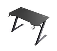 Newskill Belenor, tavolo da gioco ergonomico, 120x60x75cm, struttura in metallo, supporto per cuffie e bevande, struttura in carbonio, gestione dei cavi, fino a 200 kg, nero