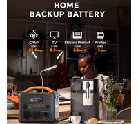 Newsmy S1210 Stazione di alimentazione portatile a onda sinusoidale pura 1200 W 110,5 Wh Lifemnpo4 1,2 ore di ricarica rapida 230 V/1200 W (pico 2400 W)