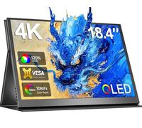 Newsoul Monitor portatile 4K, 18.4 pollici 3840 x 2160 UHD Extender 100% sRGB con VESA e copertura HDR FreeSync Cura degli occhi esterna secondo schermo per telefono PS4/5 Switch Xbox