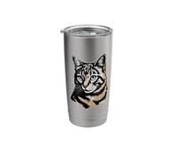 Newspaper Art American Bobtail Bicchiere termico in acciaio inox doppia parete