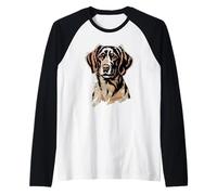Newspaper Art Brittany Dog Brittany Spaniel Maglia con Maniche Raglan