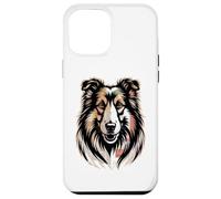Newspaper Art Collie Collies Custodia per iPhone 12 Pro Max