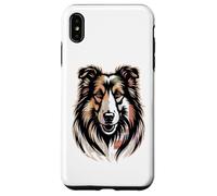 Newspaper Art Collie Collies Custodia per iPhone XS Max