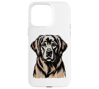 Newspaper Art Golden Retriever GR Goldie Custodia per iPhone 15 Pro Max