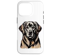 Newspaper Art Golden Retriever GR Goldie Custodia per iPhone 16 Pro