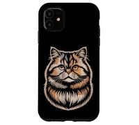 Newspaper Art Persian Cat Persian Longhair Custodia per iPhone 11