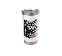 Newspaper Art Selkirk Rex Bicchiere termico in acciaio inox doppia parete