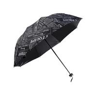 Newspaper Printing Three Umbrellas Woman Lady Princess Dome Parasol Sun Rain Umbrella Flouncing Folding