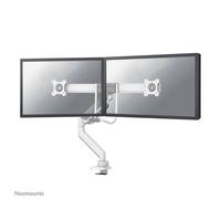 Neomounts DS75-450WH2 - supporto da tavolo completamente mobile per due schermi 17-32" - bianco