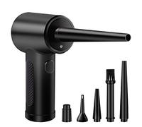 NEWSTYP Spolverino ad aria senza fili, 6000 mAh 51000 giri/min, 3 marce, sostituisce le bombolette d'aria compressa, spolverino elettrico senza fili per la pulizia elettronica della tastiera