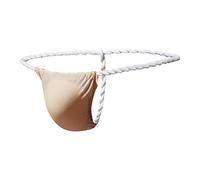 Newsywell Mens Ice Silk T-Back Thong G String vita bassa Bikini slip biancheria intima - - Medium