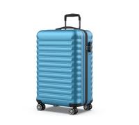 NEWTECK NUMADA - Valigia Media Upfly 18Kg Upfly 24' ABS (63x39,5x26,8cm) con chiusura a combinazione e 4 ruote doppie a 360 | Resistente | Leggera | Interni a scomparti | Blu