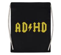 Newtee Adhd Borsa Da Palestra Nera Borsa Sportiva Con Coulisse Riutilizzabile In Cotone Black Gym Bag Cotton Reusable Drawstring Sport Bag
