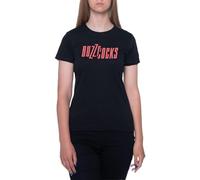 NEWTEE Buzzcocks T-Shirt Manica Corta Nera Girocollo T-Shirt da Donna
