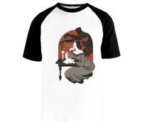 Newtee Frankenstein di Mary Shelley Maglietta da Baseball Bianca Unisex Manica Corta Nera Unisex White Baseball T-Shirt Black Short Sleeve