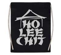Newtee Ho Lee Chit Borsa Da Palestra Nera Borsa Sportiva Con Coulisse Riutilizzabile In Cotone Black Gym Bag Cotton Reusable Drawstring Sport Bag