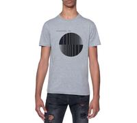 Newtee Il Rapporto Evpatoria T-Shirt Manica Corta Grigia con Collo Giro per Uomini T-Shirt Short Sleeve Grey Crewneck Tee for Men