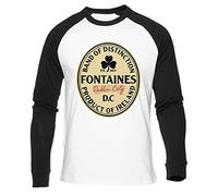 Newtee Il Tempo dei Gatti Non È Mai Perso T-Shirt Bianca da Baseball Unisex Nera Manica Lunga