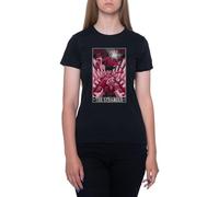 Newtee Lo Straniero T-Shirt Manica Corta Nera Girocollo T-Shirt da Donna T-Shirt Short Sleeve Black Crewneck Tee for Women